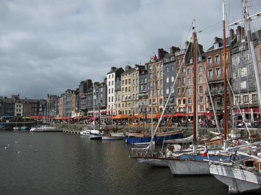 The harbor of Honfleur, Normandy.