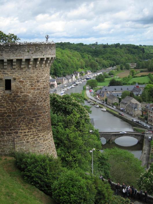 View of the river valley from the ramparts of Dinan.